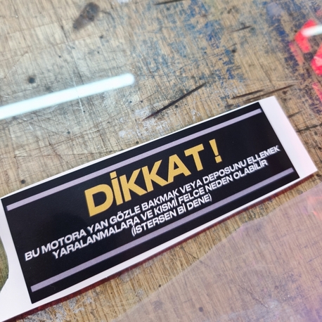 DİKKAT STİCKER 2