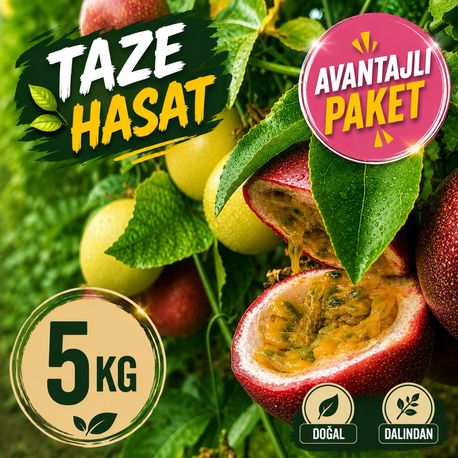 5 KİLOGRAM  - Passiflora Çarkıfelek Meyvesi