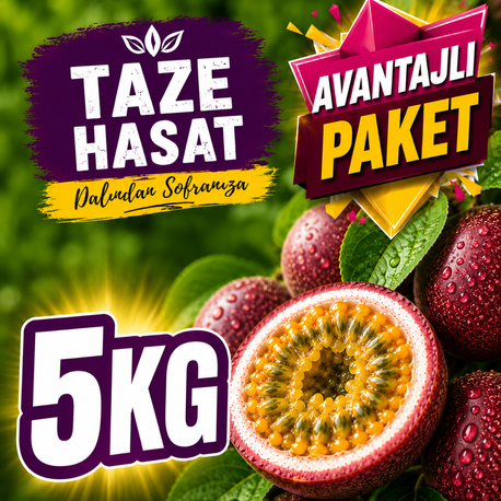 5 KİLOGRAM  - Passiflora Çarkıfelek Meyvesi
