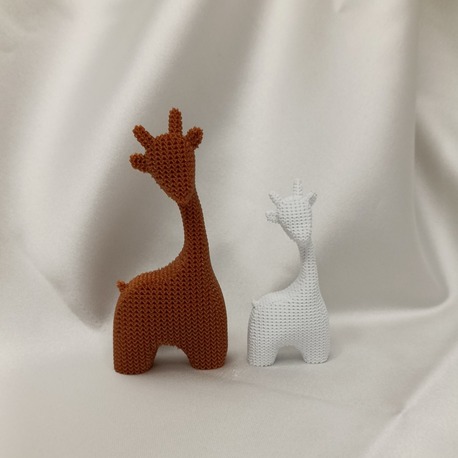 2’li Dekoratif Zürafa Figürü Seti – 10cm & 7cm – Beyaz & Bakır Renk