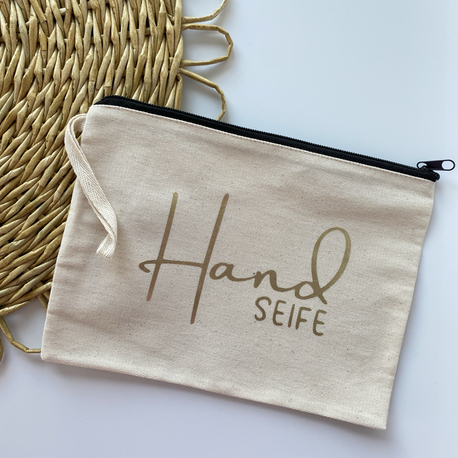 Hand Seife Ham Keten Renk Clutch 