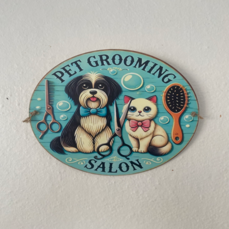 2D PET KUAFÖR AHŞAP LEVHA