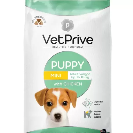 VetPrive Vet Prive Mini ve Küçük Irk Yavru Köpek Maması Tavuklu 3 Kg