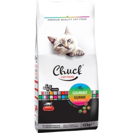 Chuck Gourmet 15 kg Yetişkin Kedi Maması