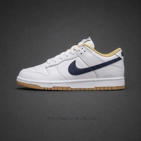 Nike Dunk Low White Navy Gum
