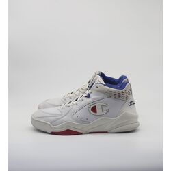 Champion Mid Cut Shoe Z90 White Royal Blue Red