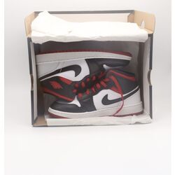 Air Jordan 1 Mid GS Gym Red Black Toe