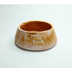 Kemikli Seramik Kedi Köpek Mama ve Su Kabı 320 ml