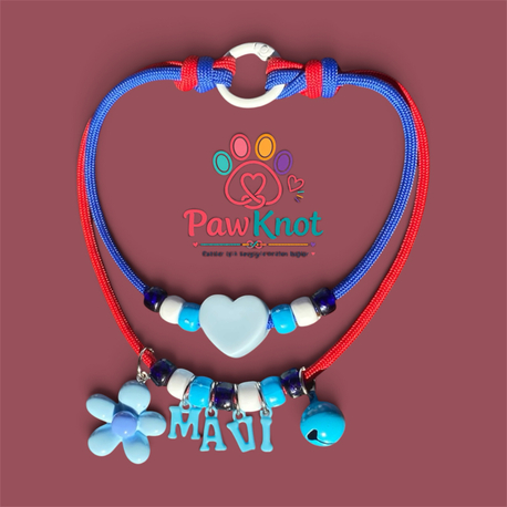 PawKnot Blue Melody Kedi/Köpek Kolyesi