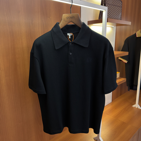Loewe Koyu Lacivert Logo Nakışlı Polo Yaka T/shirt