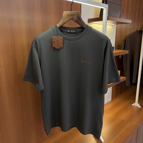 Loro Piana Merserize Kumaş Grimenaj T-shirt