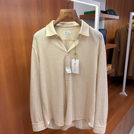 Loro Piana Krem Özel Kumaş Gömlek