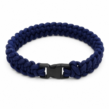 35 cm küçük ırk köpekler için lacivert paracord örme tasma 