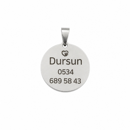 3 adet paslanmaz çelik isimlik 