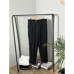 Kemer Detaylı Keten Pantolon