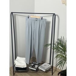 Kemer Detaylı Keten Pantolon