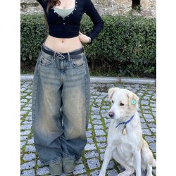 UNİSEX ESKİTMELİ DAMGALI JAYA JEAN