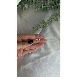 Minicik tektaş küpe