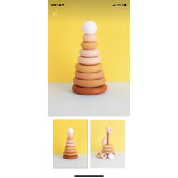 montessori Wooden Mars Peg tower