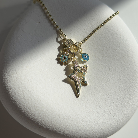 Anita Charm Kolye (Turkuaz yıldız Charm )
