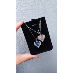 Pembe Kalp kolye ( mavi tükendi)