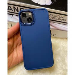 Lacivert Metal Parlak detaylı Silikon kılıf