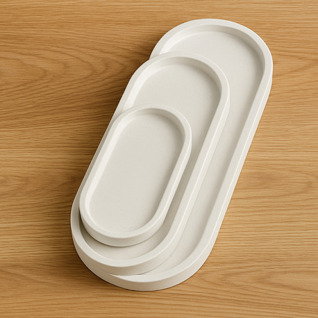 3’lü Oval Tabak Set 