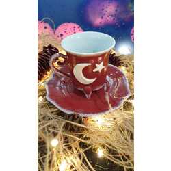Türk Bayrağı Kahve Fincanı