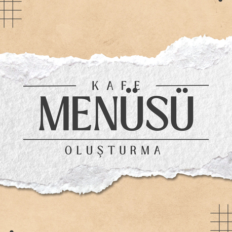 Kafe menüsü oluşturma kitabı 