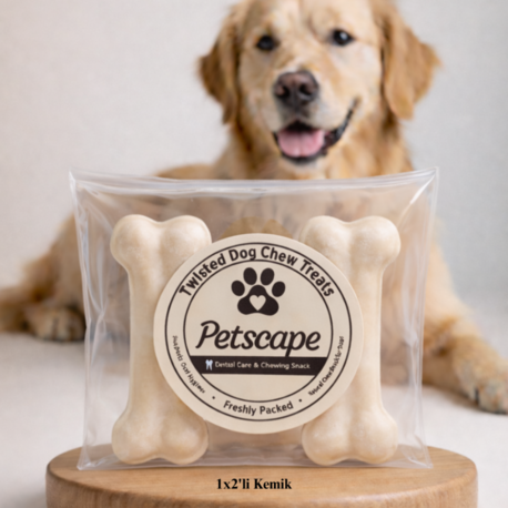 Petscape Taze Paketlenmiş Diş Kaşıyıcı Köpek Ödülü Diş Sağlığı Çiğneme Kemiği