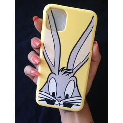 İPHONE 11 PRO MAX BUGS BUNNY BASKILI SILIKON KILIF