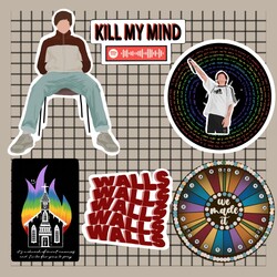 Louis Tomlinson WALLS Sticker Paketi