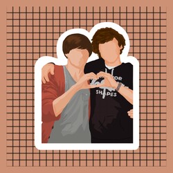 Harry&Louis Larry Stylinson Sticker