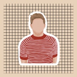 Niall Horan Red Sticker