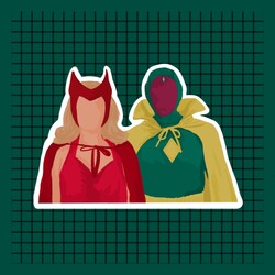 Wanda Vision Sticker