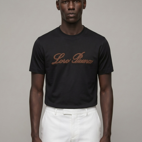 Loro Piana interlok pamuklu kumaş   T-shirt
