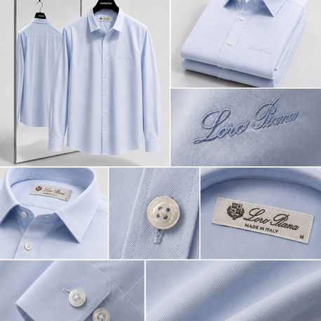 Loro Piana gabardin  pamuk Gömlek 