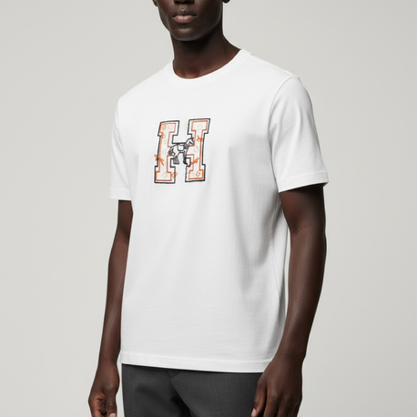 Herms interlok pamuklu kumaş   T-shirt ( -1258 )