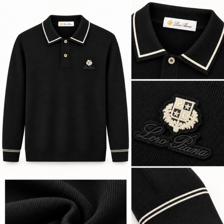 Loro Piana  rayon Polo Yaka Triko ( İthal )