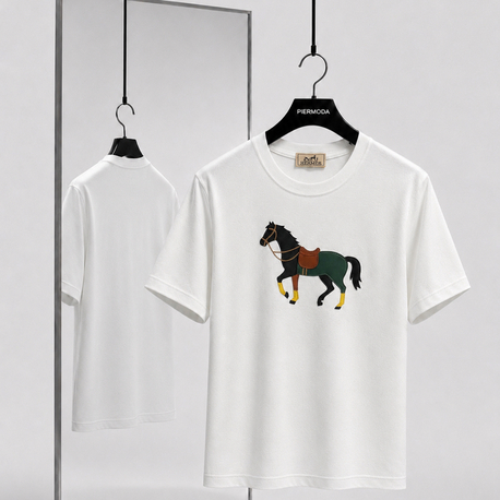 Hermes ince kırışmaz kumaş    T-shirt ( İthal )