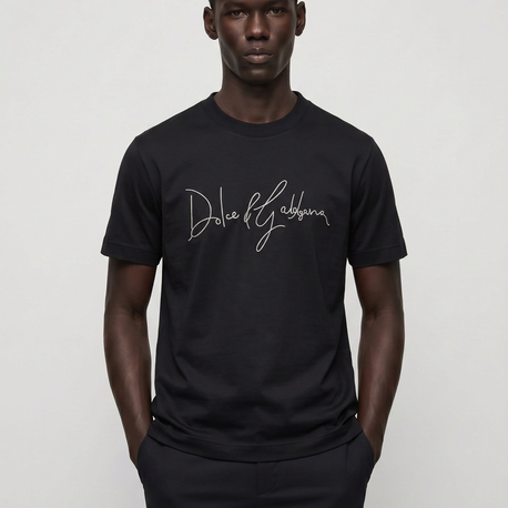 Dolce Gabbana  interlok pamuklu kumaş   T-shirt