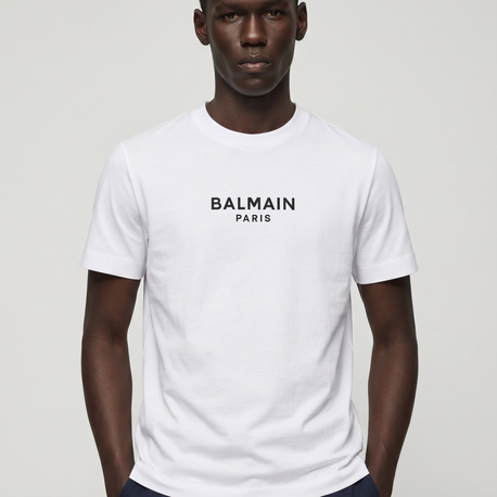 Balmain interlok pamuklu kumaş   T-shirt