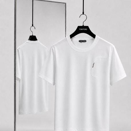 Tomford ince kırışmaz kumaş    T-shirt ( İthal )