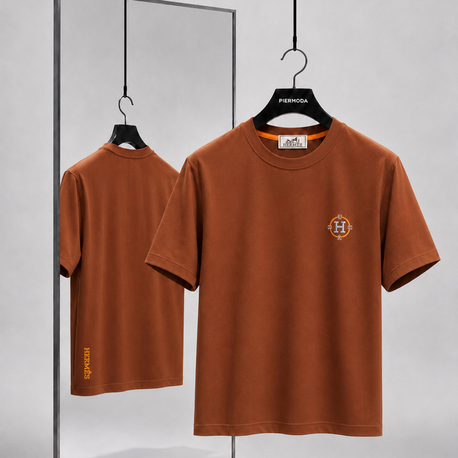 Hermes ince kırışmaz kumaş    T-shirt ( İthal )