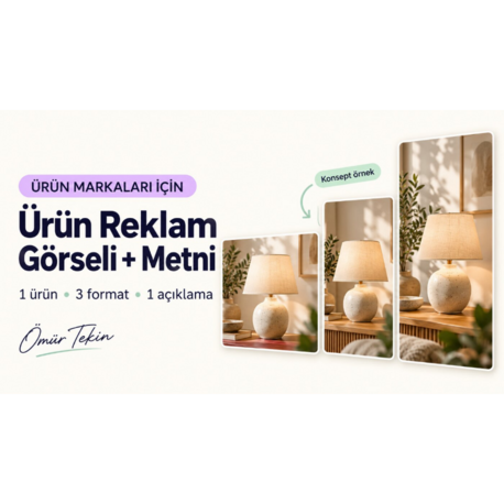 Pikseliva · Ürün Reklam Görseli ve Metni
