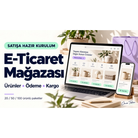 Pikseliva · E-Ticaret Mağazası Kurulumu