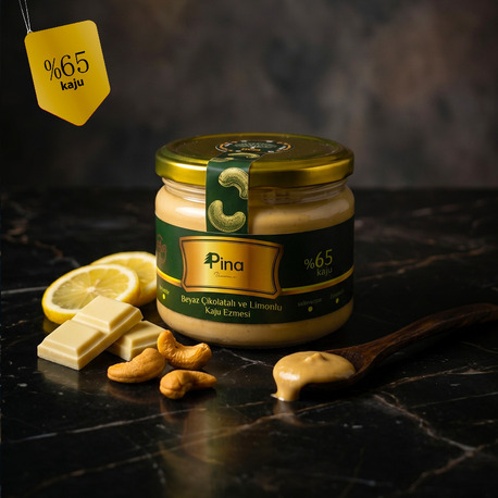 Belçika Beyaz Çikolata ve Limonlu Kaju Ezmesi 300gr