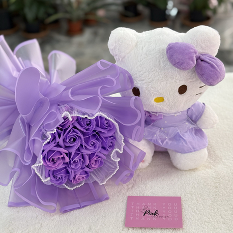 Mor Hellokitty ikili set 