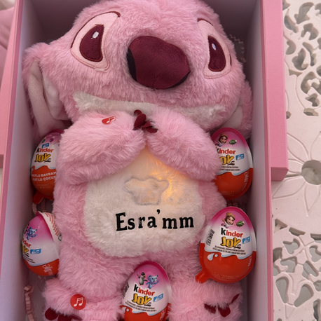 Özel kutulu isimli uyku arkadaşı stitch 