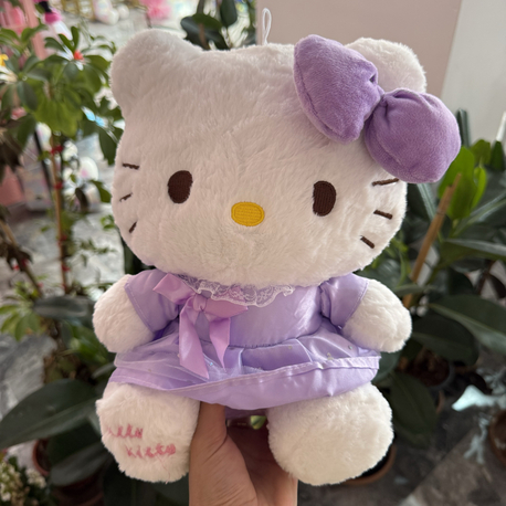 Lila Hellokitty peluş 